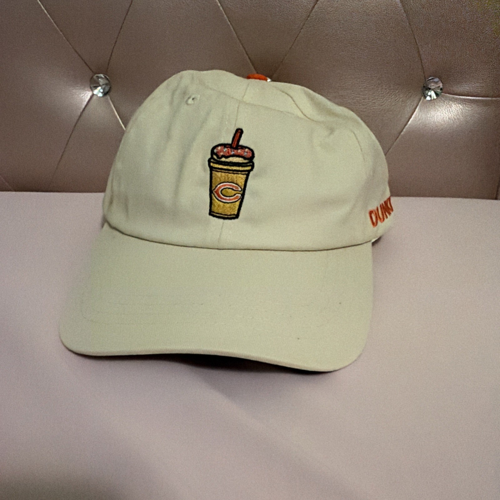 2026 Dunkin\' Chicago Bears Beige Adjustable Hat Cap Limited Edition
