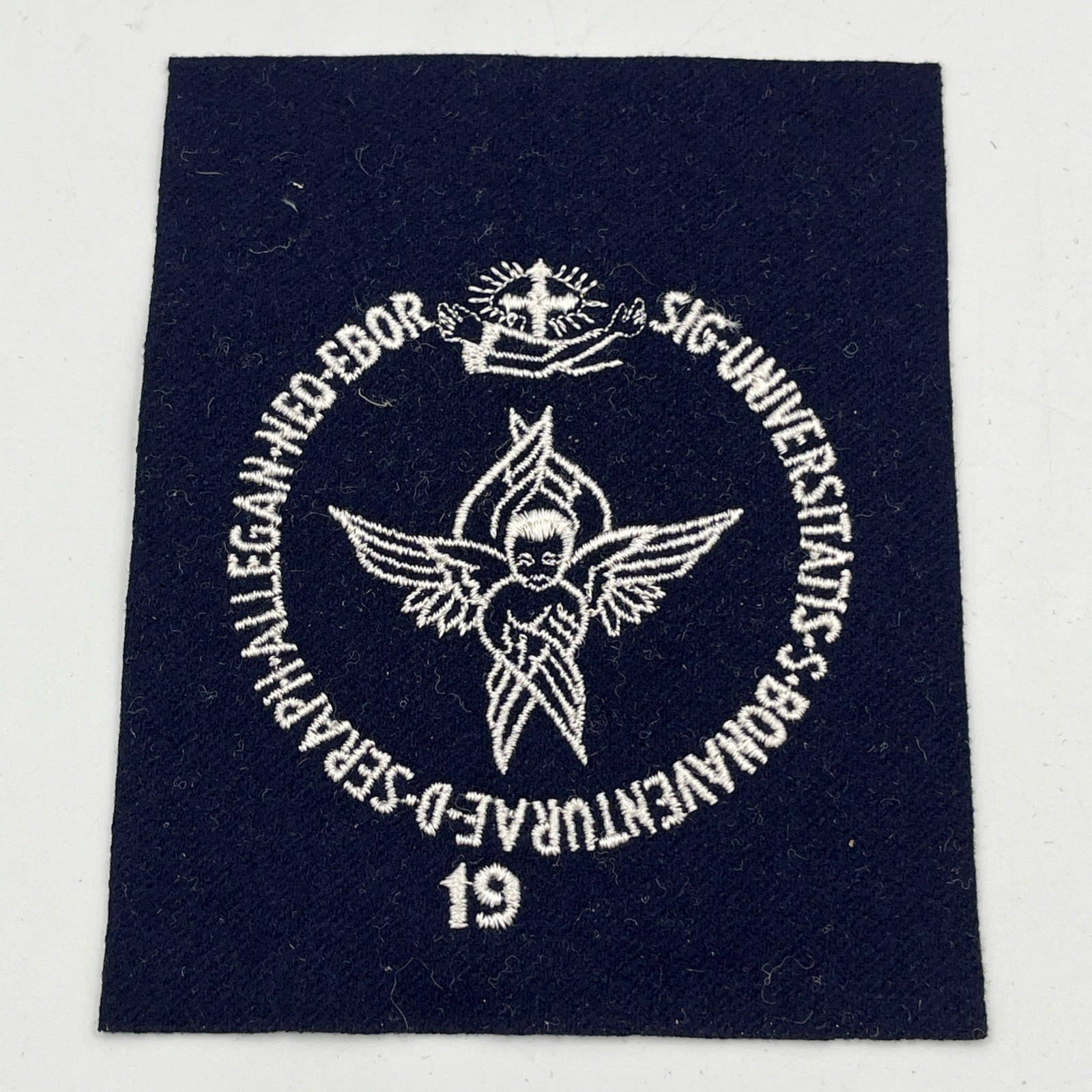 Vintage Saint St Bonaventure Sweater Pocket Patch 3.75” X 3.75”