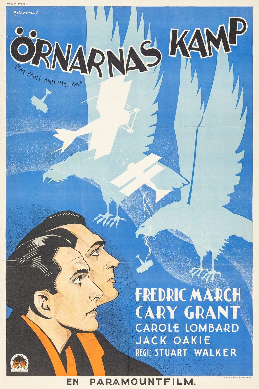 🎬 Örnarnas Kamp (1933) Movie Poster - 24x36” 200gsm Paper🗞️ Hi-Res💎 Print