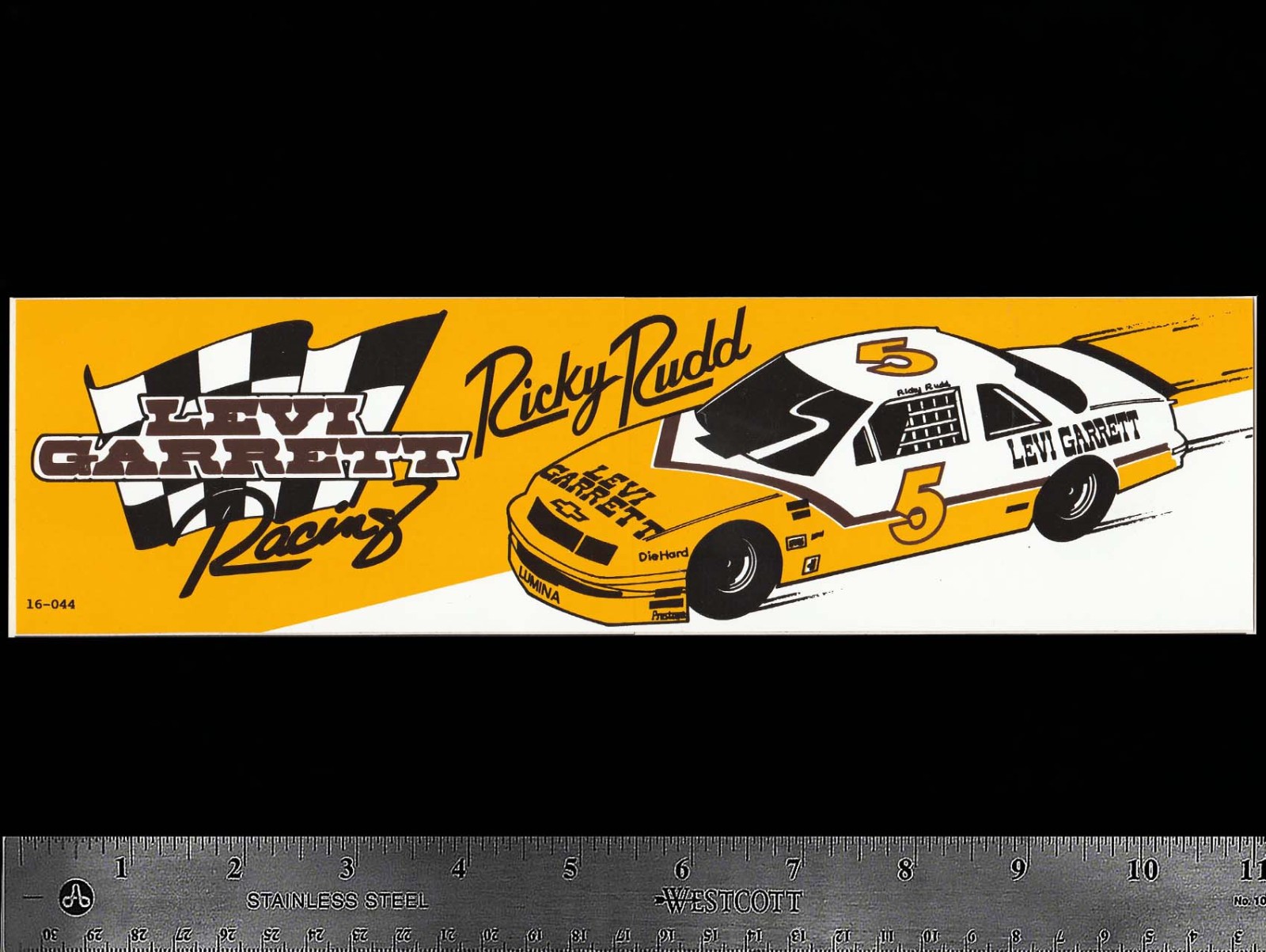 LEVI GARRETT Ricky Rudd - Original Vintage 1980\'s Racing Decal/Sticker NASCAR