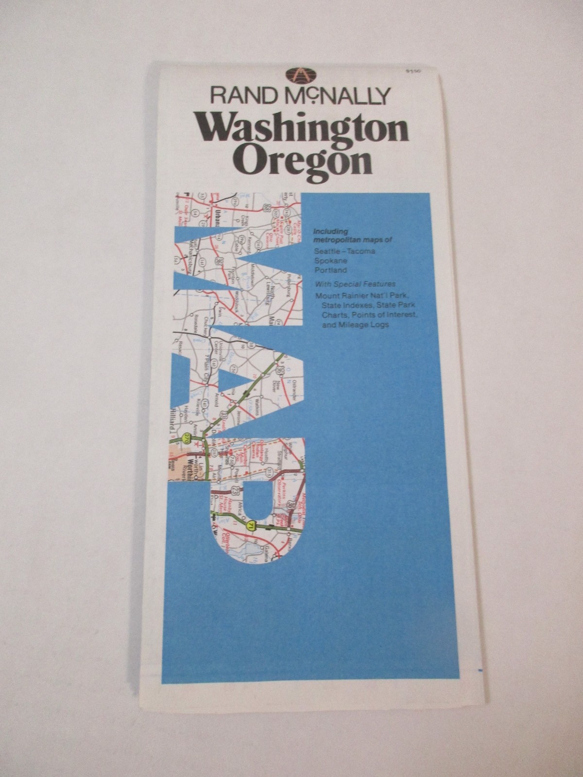 Rand McNally Washington Oregon State Highway Travel Road Map~HrcRM