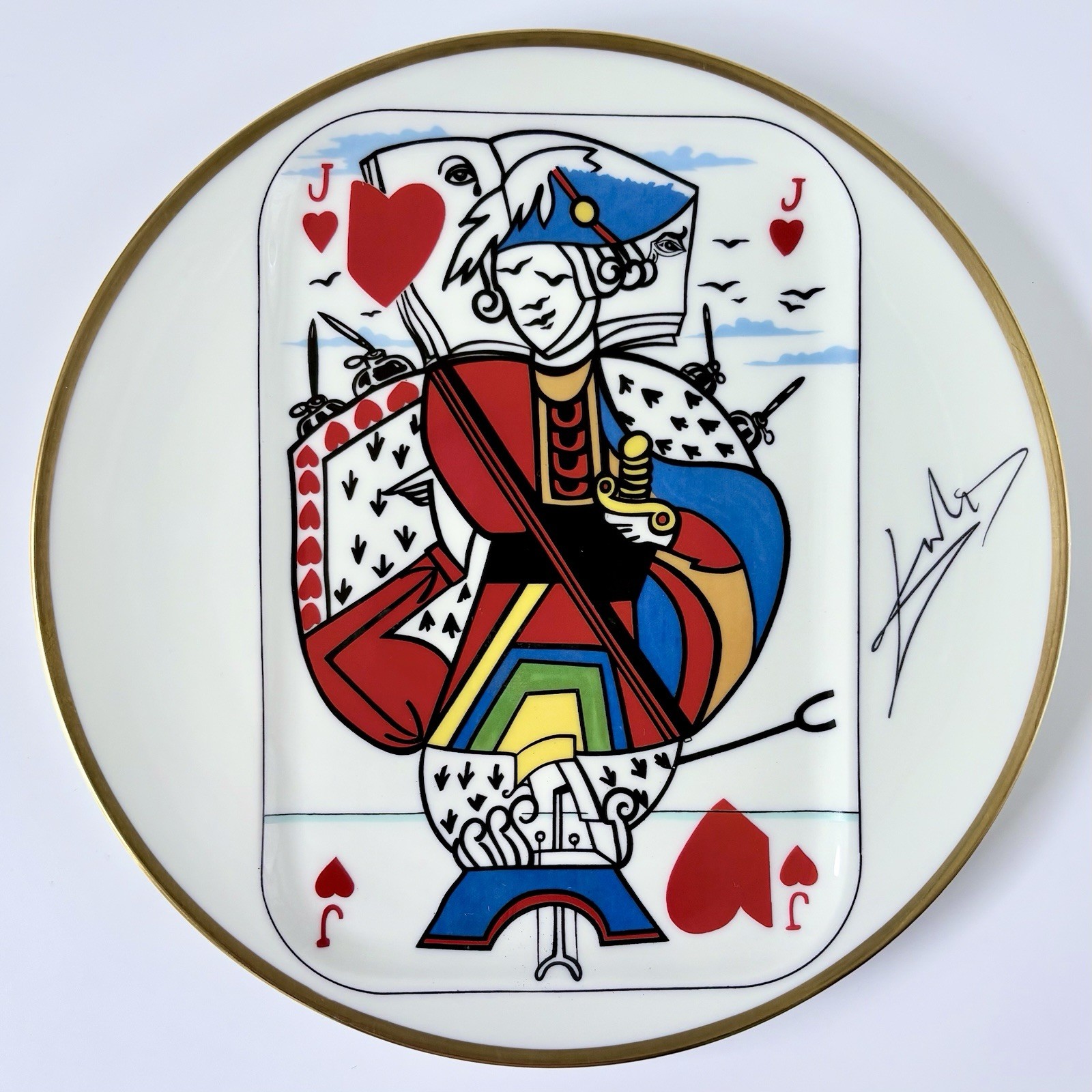 Salvador Dali Puiforcat Royal Flush 1967 Limited Edition Plate 227/2000