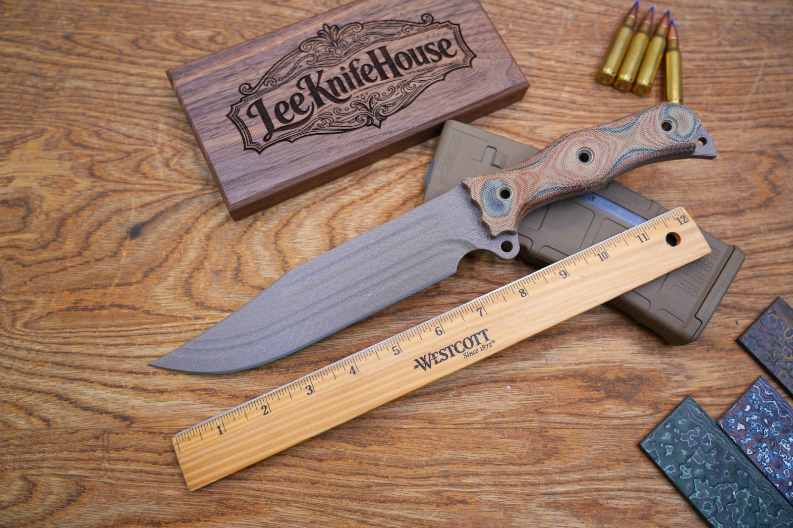 Busse Combat Limited Edition INFI Fixed Blade Tiger Micarta Handle Rare USA