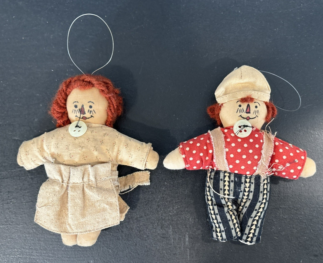 Vintage Primitive Raggedy Ann and Andy 4.5\