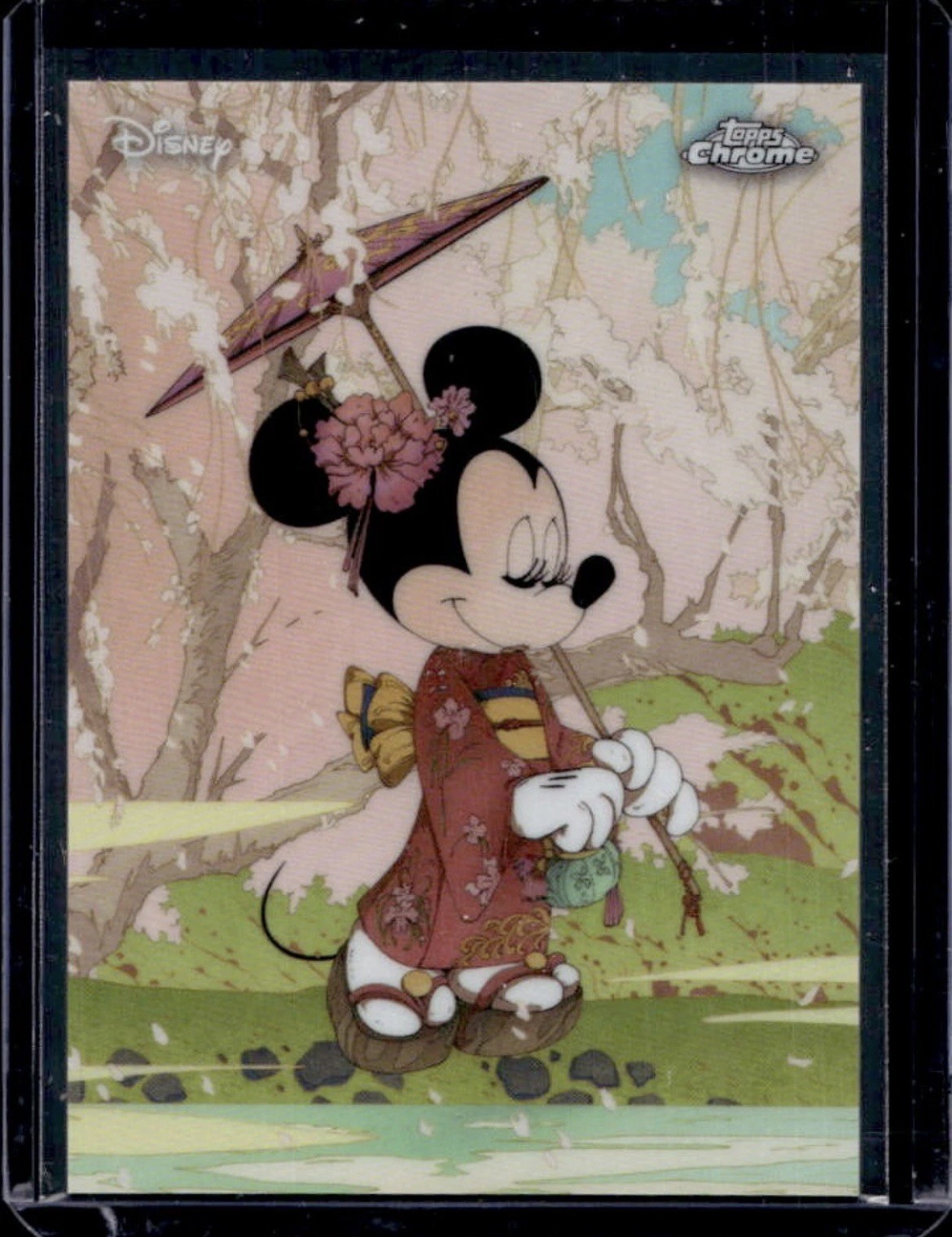Topps 2026 Disney Chrome Disney Ukiyo-e Insert Minnie Mouse Card UK-5 Topps 2026 Disney Chrome Disney Ukiyo-e Insert Minnie Mouse Card UK-5