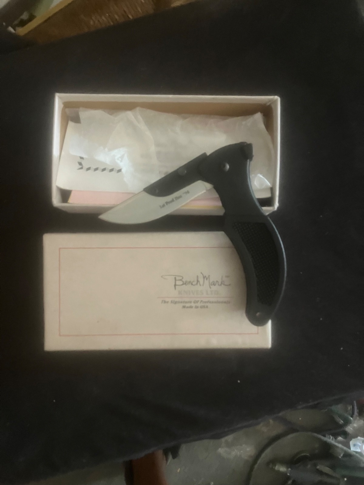 vintage benchmark knife