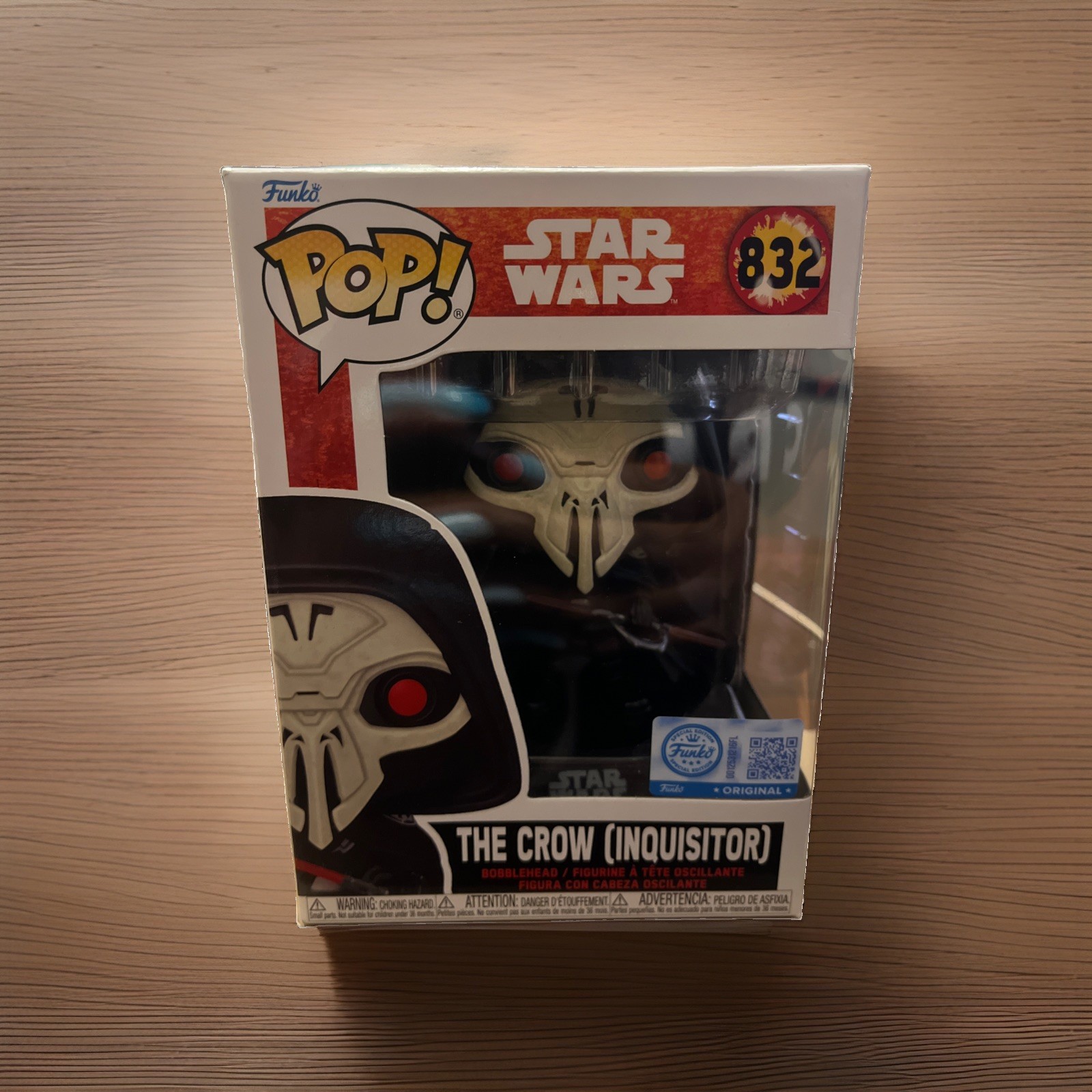 Funko Pop Vinyl: Star Wars - The Crow (Inquisitor) #832