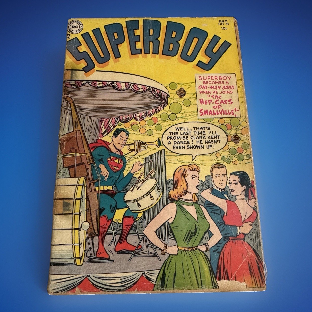 DC Superboy #34 (1954) Single Issue Comic Book English Superboy Clark Kent DC Superboy #34 (1954) Single Issue Comic Book English Superboy Clark Kent