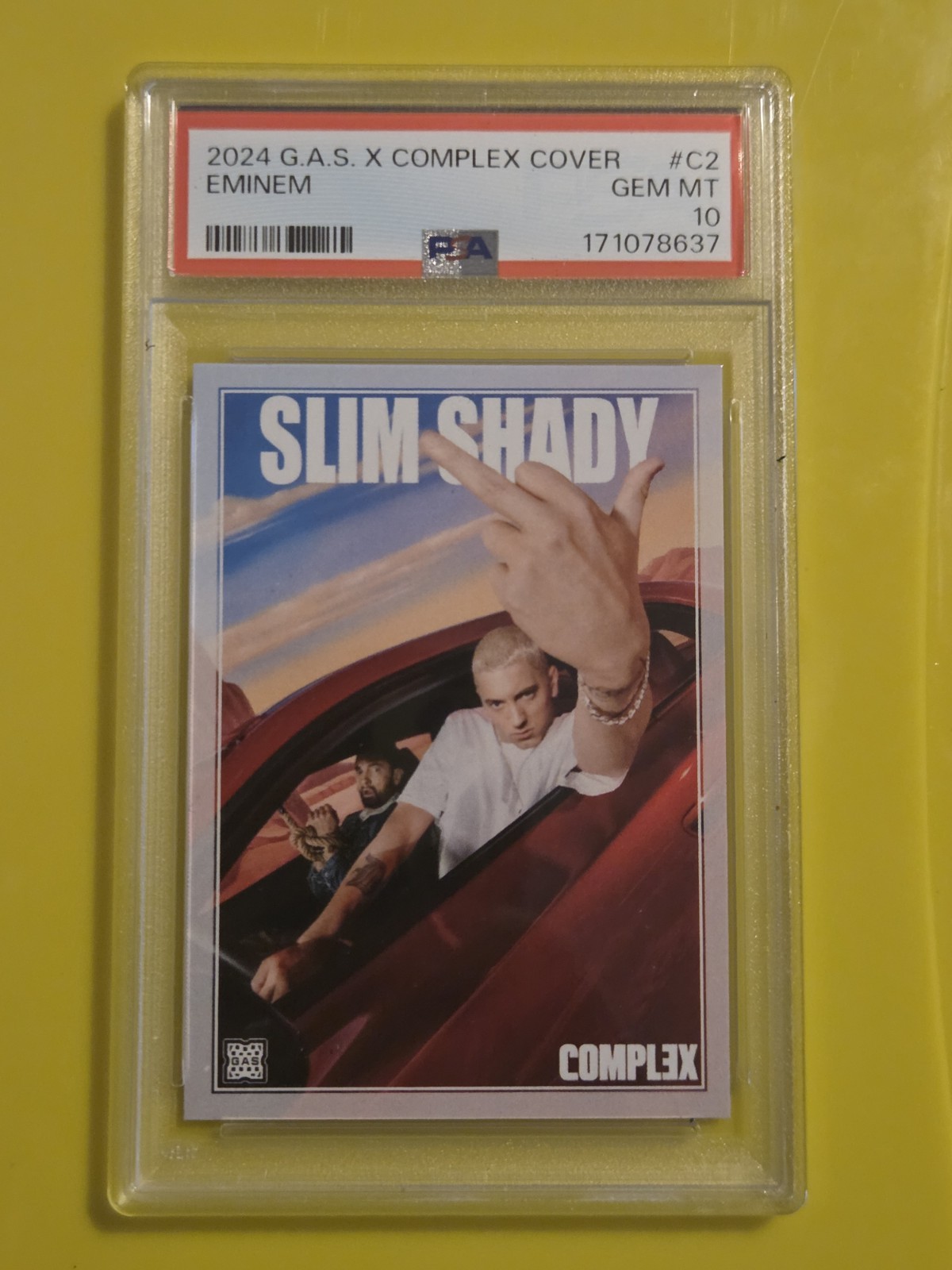 2024 GAS G.A.S. X Complex Cover Eminem #C2 Slim Shady PSA 10 Mint POP 136