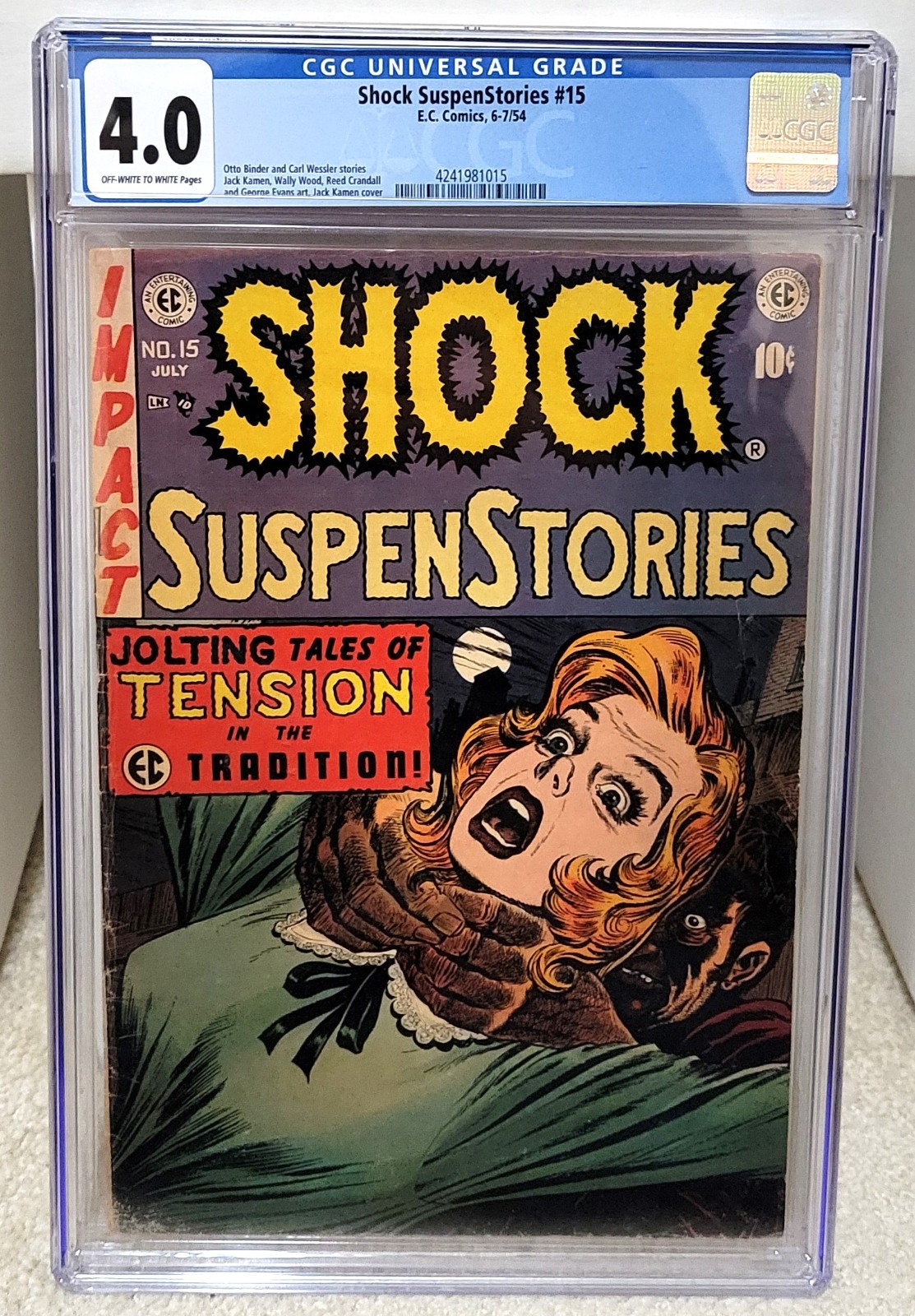 Shock SuspenStories #15 (1954) CGC 4.0 - Golden-Age Precode Horror EC Comics