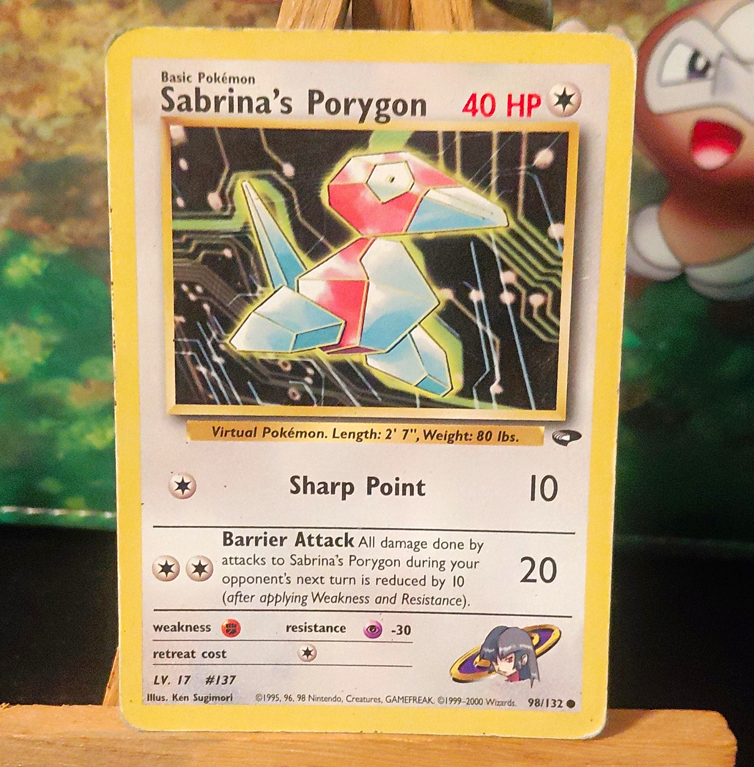 Sabrina’s Porygon 98/132 - Gym Challenge - Uncommon Regular - 40 HP 1999