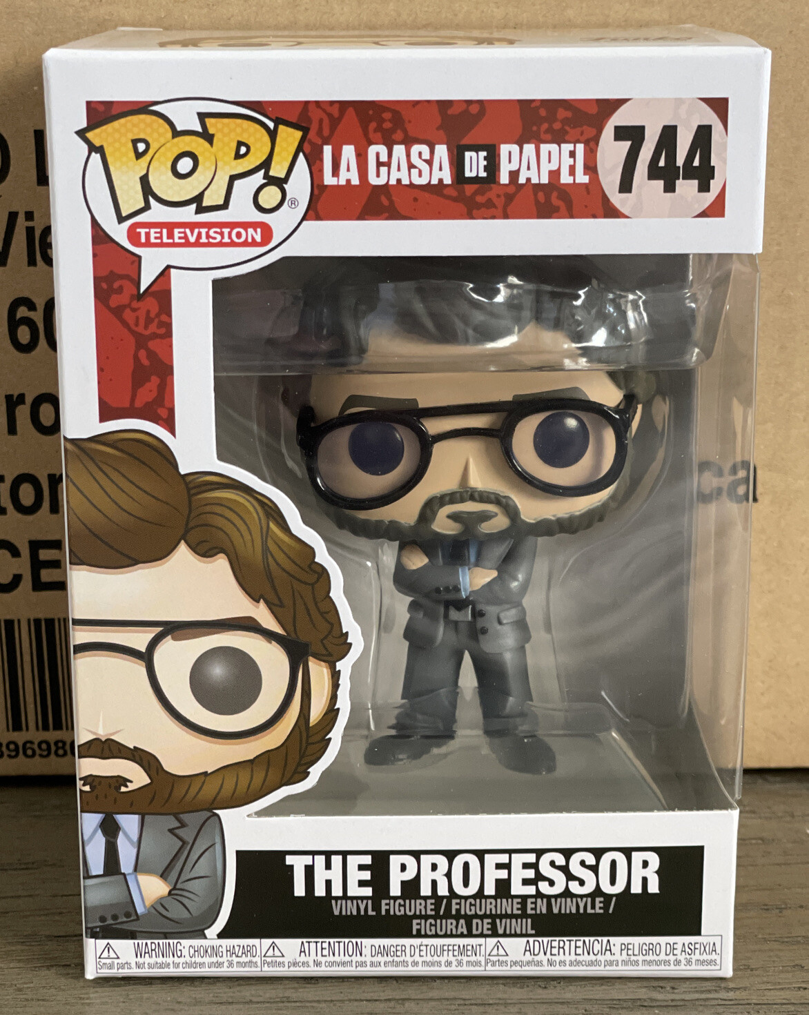 Funko Pop La Casa de Papel Money Heist The Professor #744 NEW