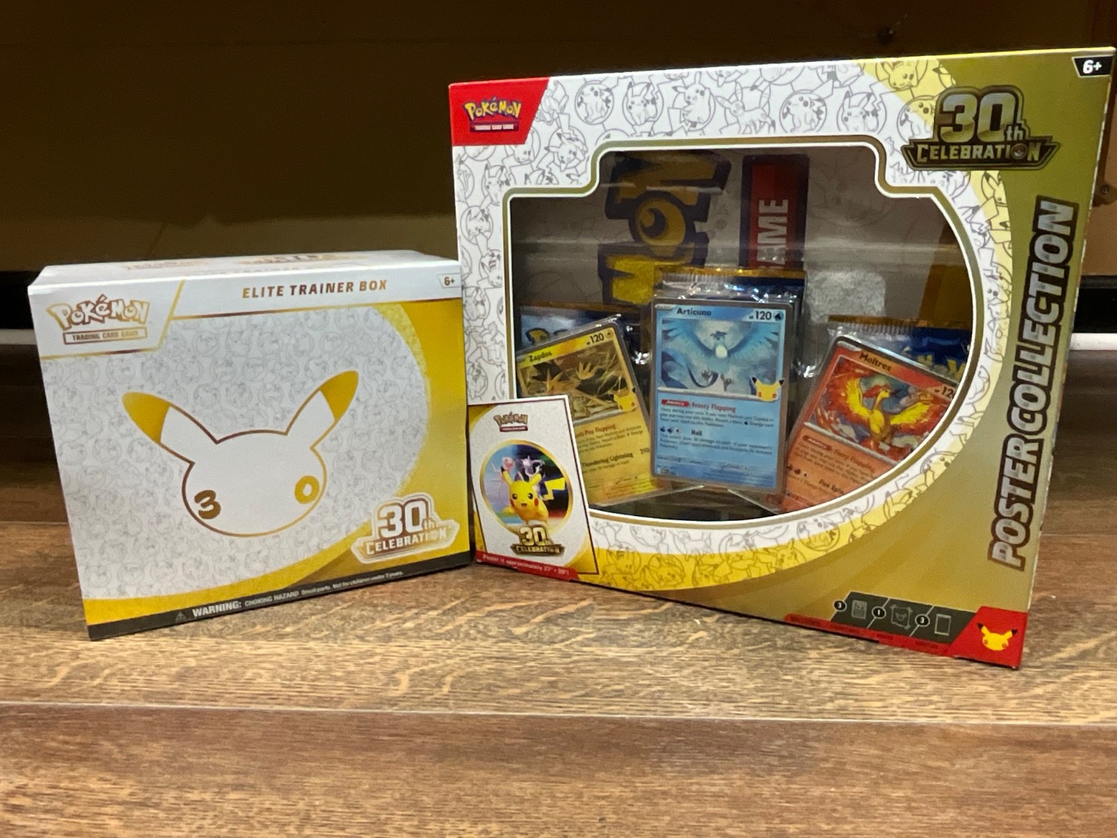 Pokémon 30th Celebration Anniversary ETB and Poster Collection Bundle