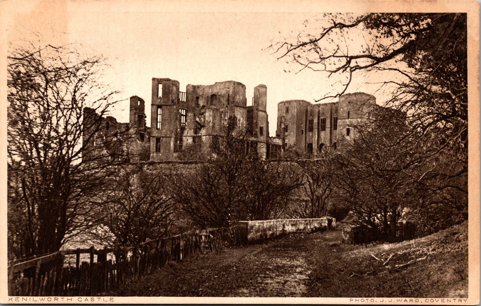 Postcard England Kenilworth Castle