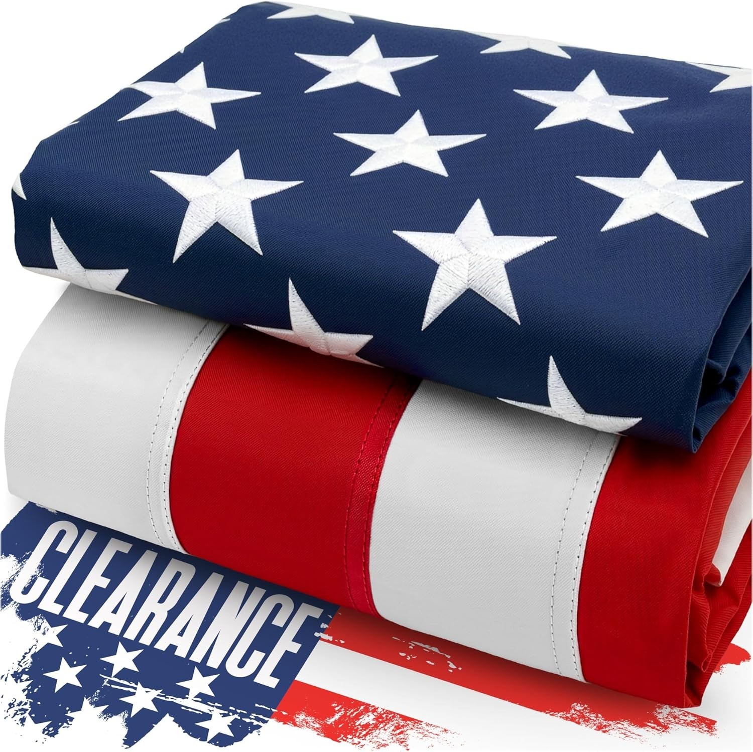 US American Flag 3x5 Embroidered Stars Reinforced Heavy-Duty United States Flag US American Flag 3x5 Embroidered Stars Reinforced Heavy-Duty United States Flag