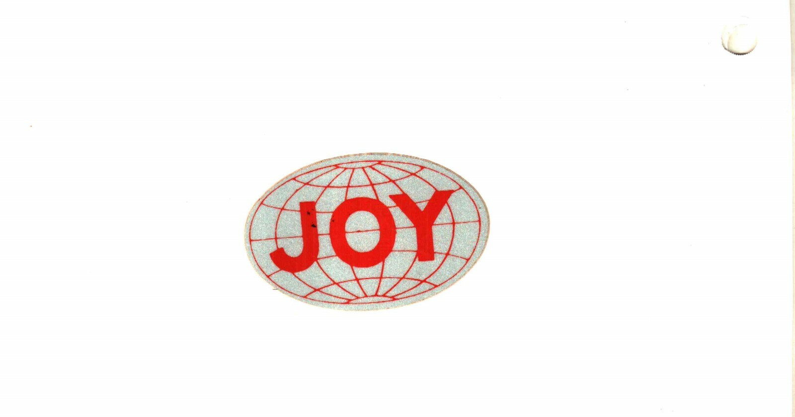  NICE OLD EARLY 80'S JOY GLOBE COAL MINING STICKER # 248