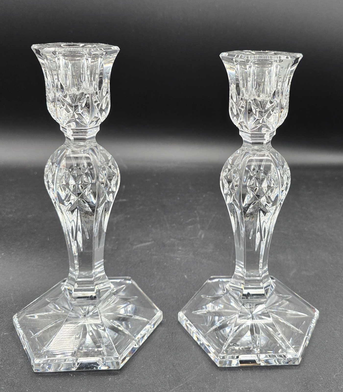 Set of 2 WATERFORD Lead Crystal 8\