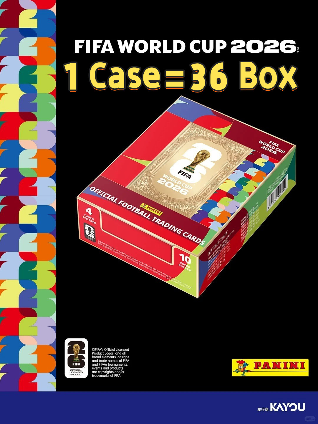 Preorder Kayou×Panini 2026 FIFA World Cup Official Soccer Cards Sealed Case