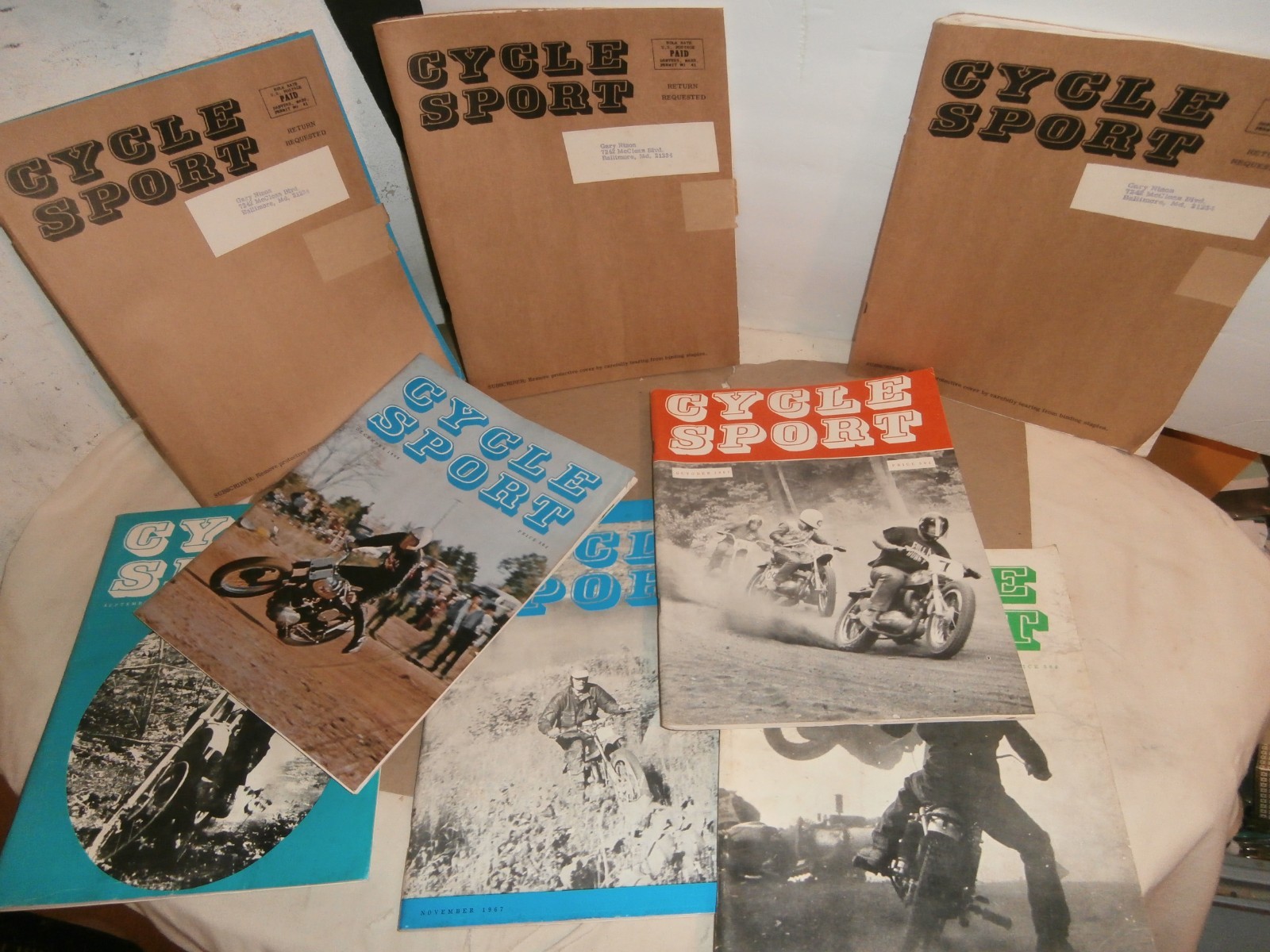 8  1960\'s CYCLE SPORT Motorcycle Magazines Lot Gary Nixon Baltimore MD Triumph