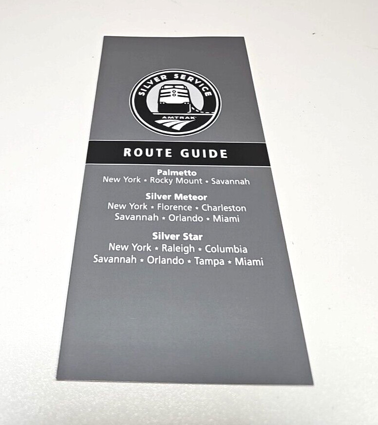 2004 Amtrak Silver Service Route Guide Brochure National Passenger Rail