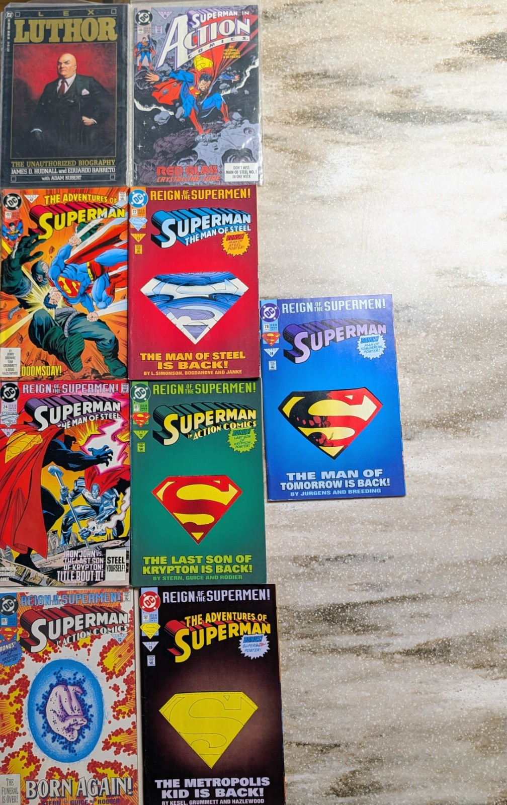 Lot Of 9 Superman DC Comic Books