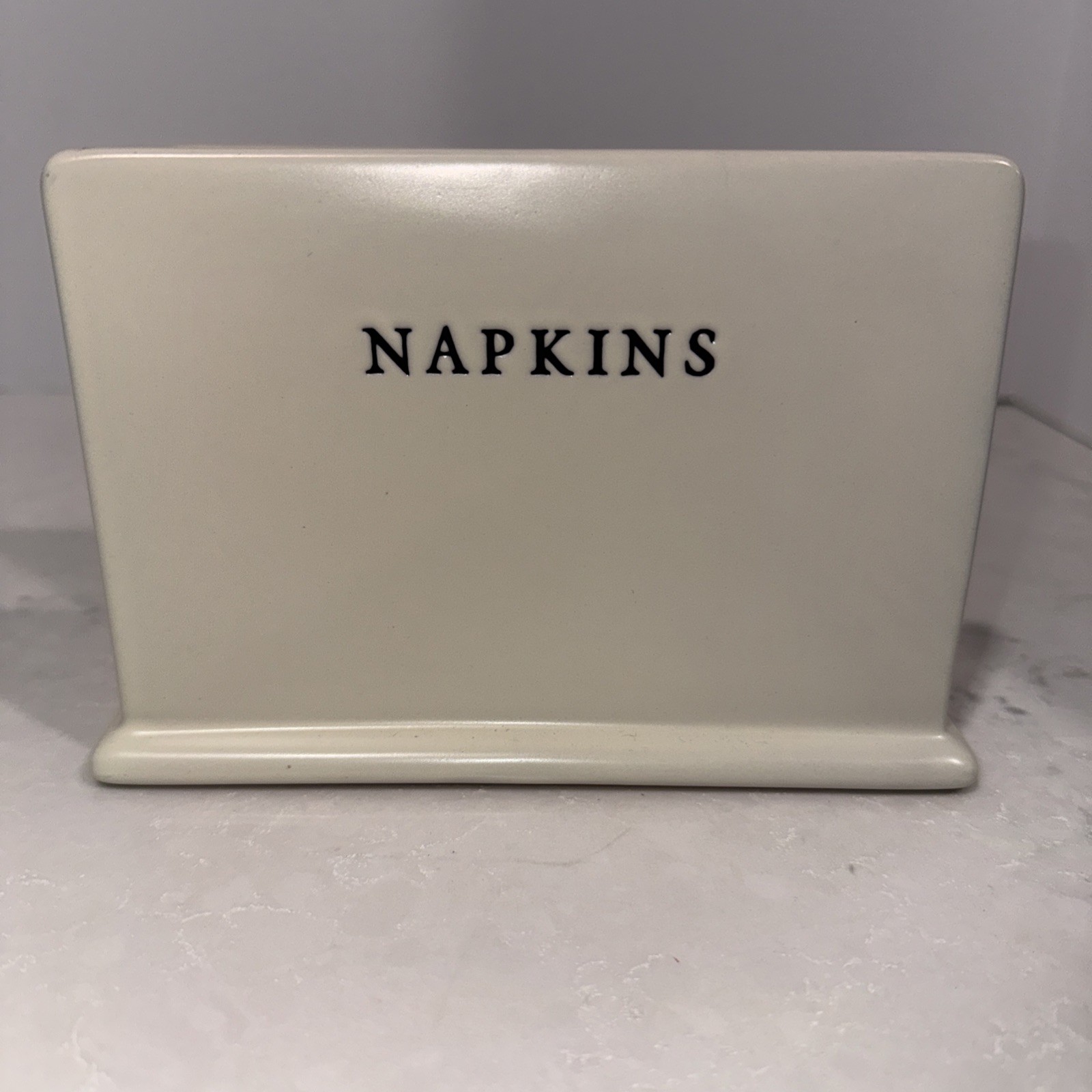 HEARTH AND HAND WITH MAGNOLIA STONEWARE NAPKIN HOLDER 7 BY 4.75 BY 3 INCHES HEARTH AND HAND WITH MAGNOLIA STONEWARE NAPKIN HOLDER 7 BY 4.75 BY 3 INCHES