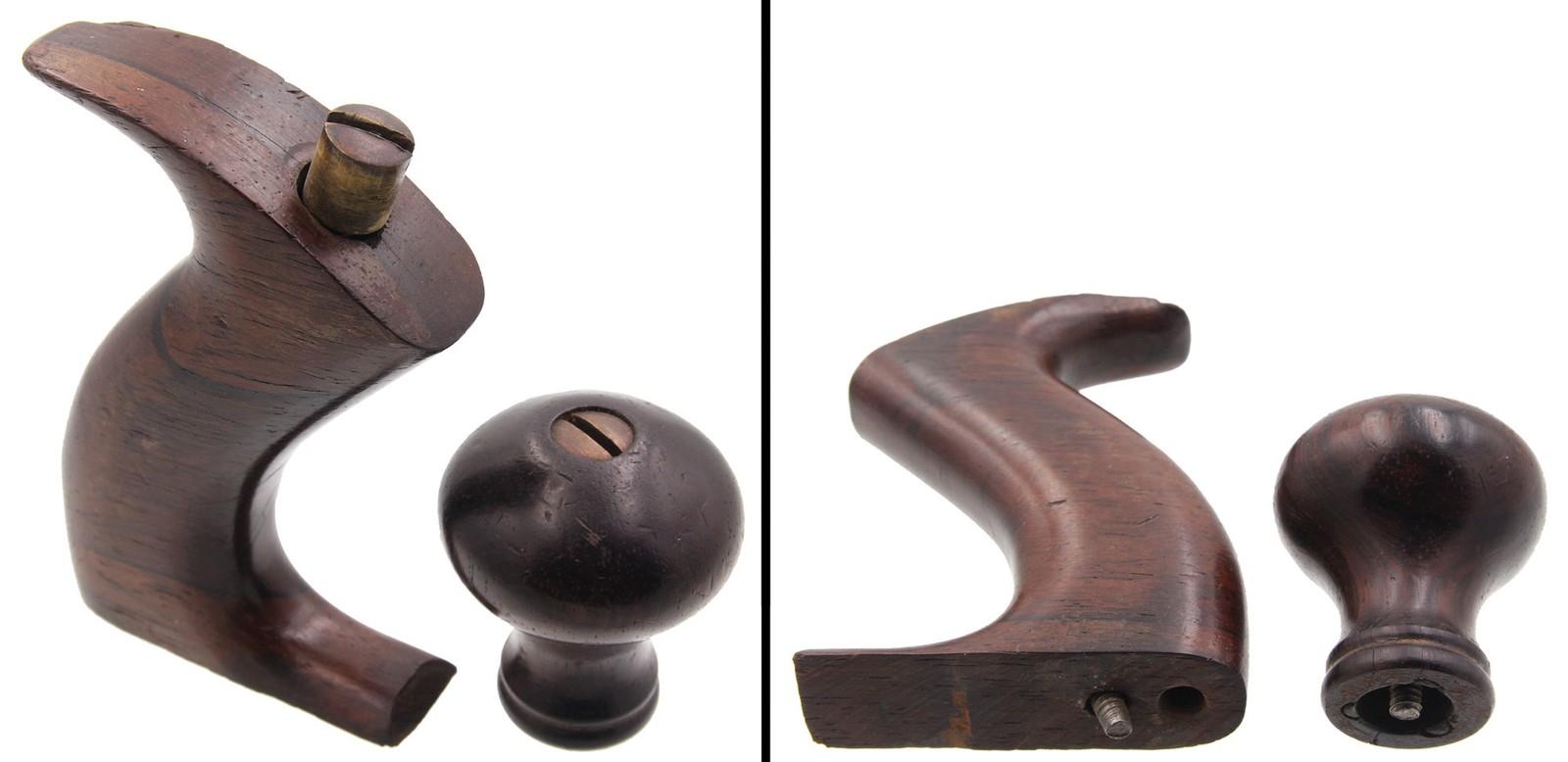 Orig. Rosewood Handle and Knob for Steers Patent No. 404 Plane - mjdtoolparts