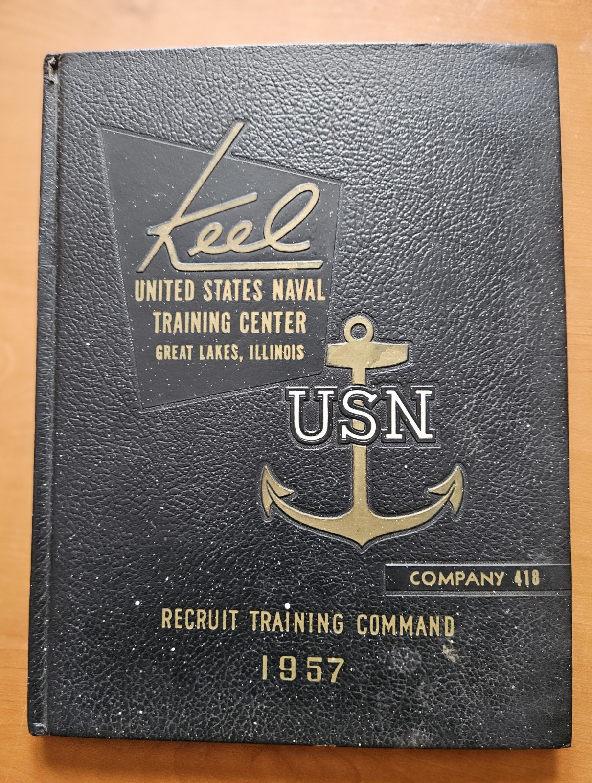 1957 Keel United States Naval Training Center Company 418