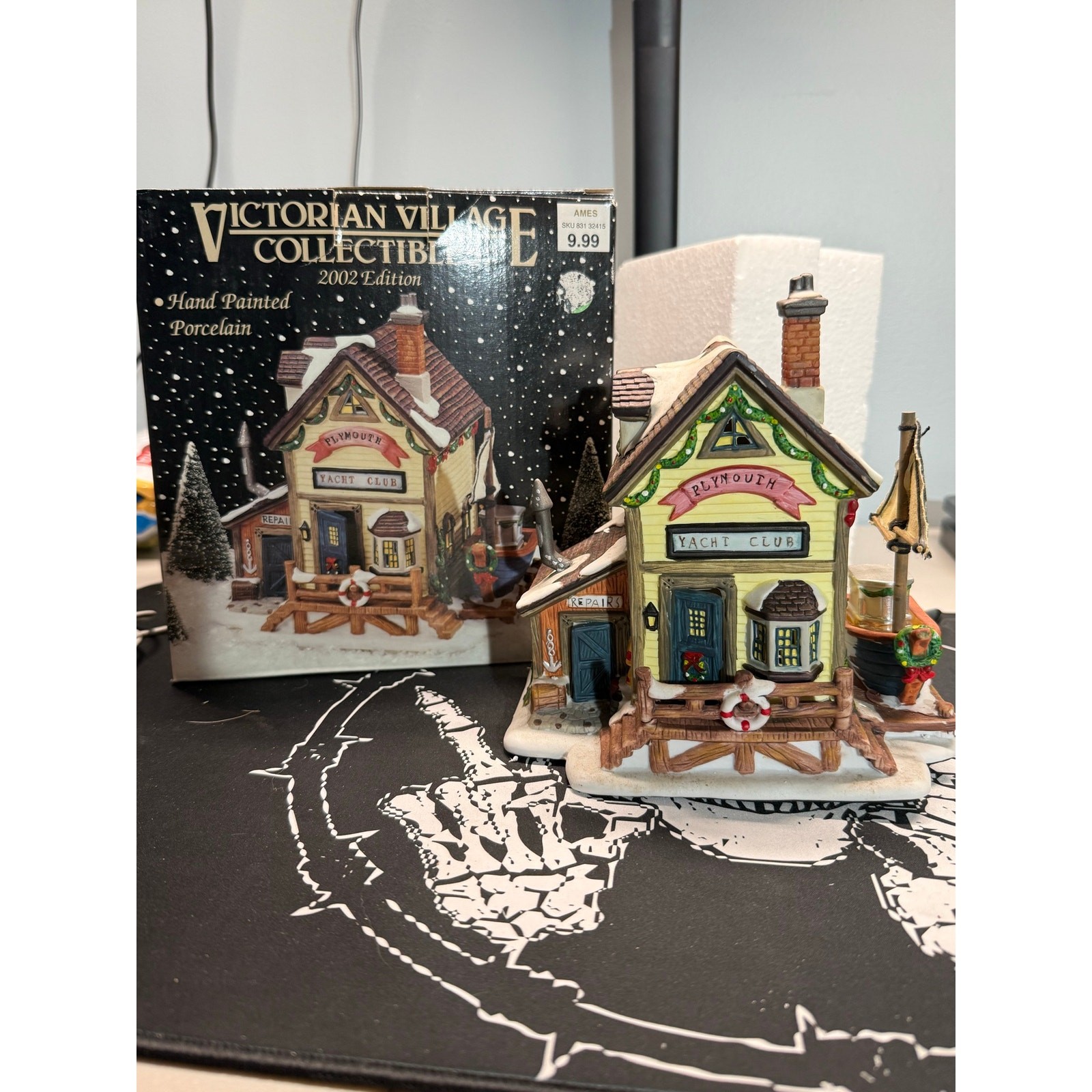 127. Victorian Village Collectibles Plymouth Yacht Club 2002 Porcelain Christmas