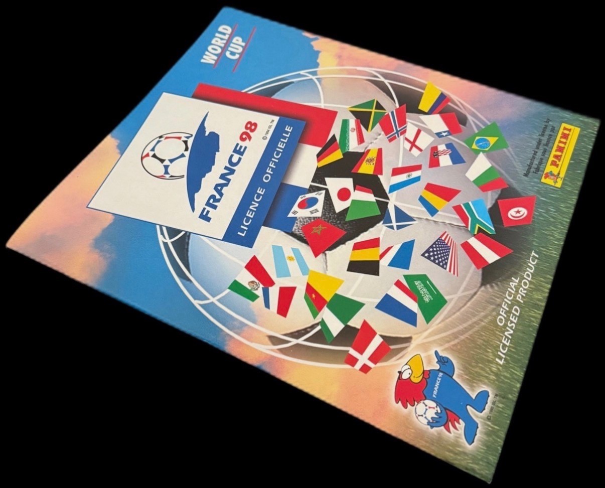 PANINI WORLD CUP 98 FRANCE EMPTY STICKER ALBUM 1998 BLANK VIDEO VACIO