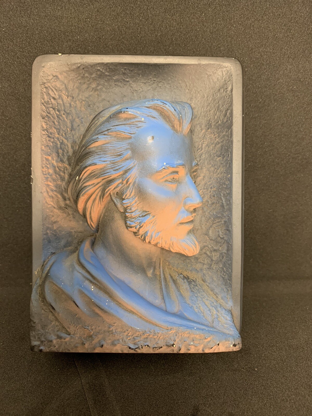 Creative Arts Inc Messiah Victor 1964 Religious Chalkware Plaque Vintage 