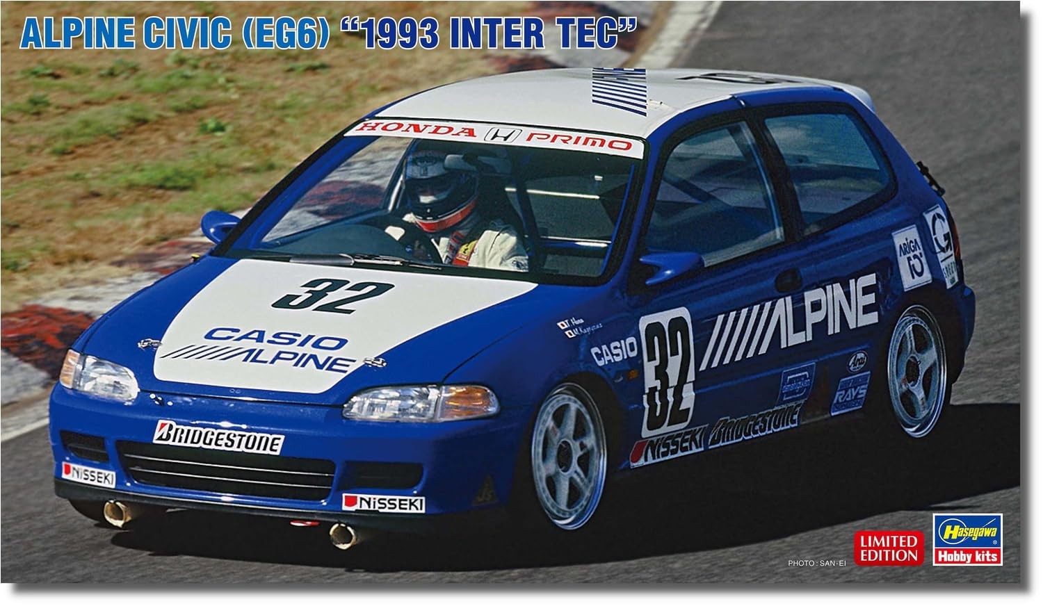Hasegawa 1/24 Alpine Civic EG6 1993 InterTEC Plastic Model Kit 20688