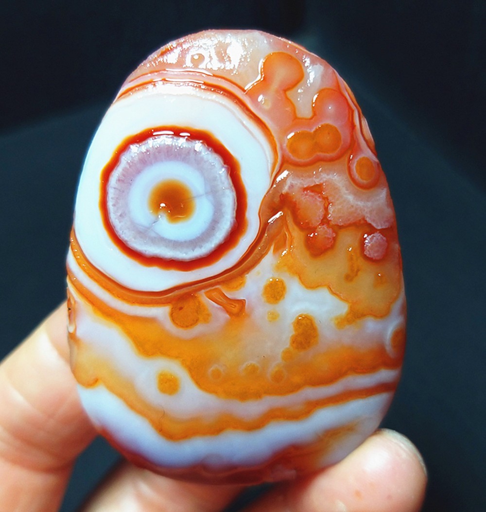 Rare 47G Natural Gobi Agate Eyes Agate/stone Madagascar A4877