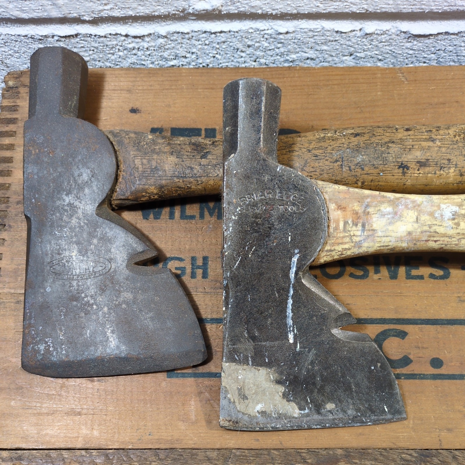 Vintage Carpenters Axes/Half Hatchets Dunlap & Briar Edge, Lot Of 2