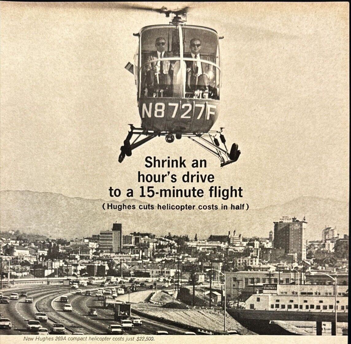 1962 Hughes Aircraft 269A Helicopter Culver City CA Vintage Print Ad