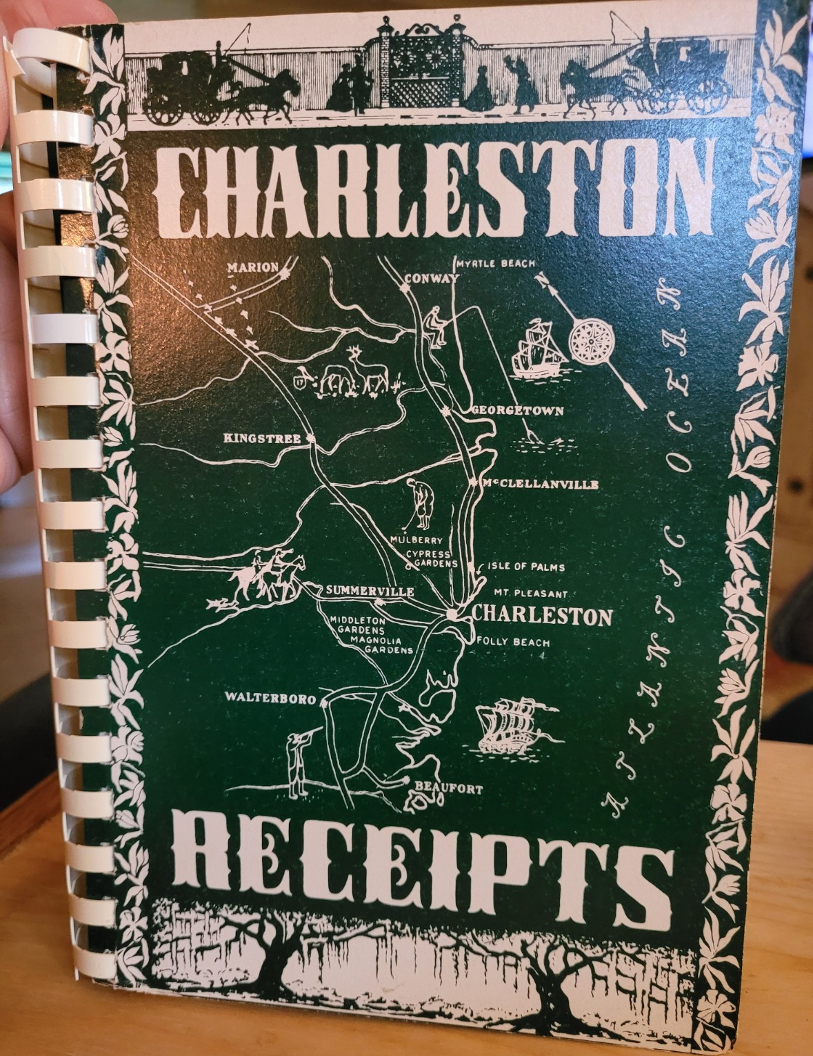 Charleston Receipts Cookbook Junior League of Charleston 1950 Spiral Bound