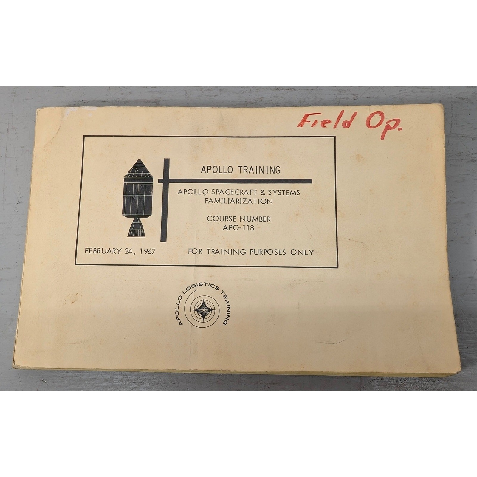 NASA Apollo Spacecraft Systems Familiarization Manual APC-118 1967 NASA History