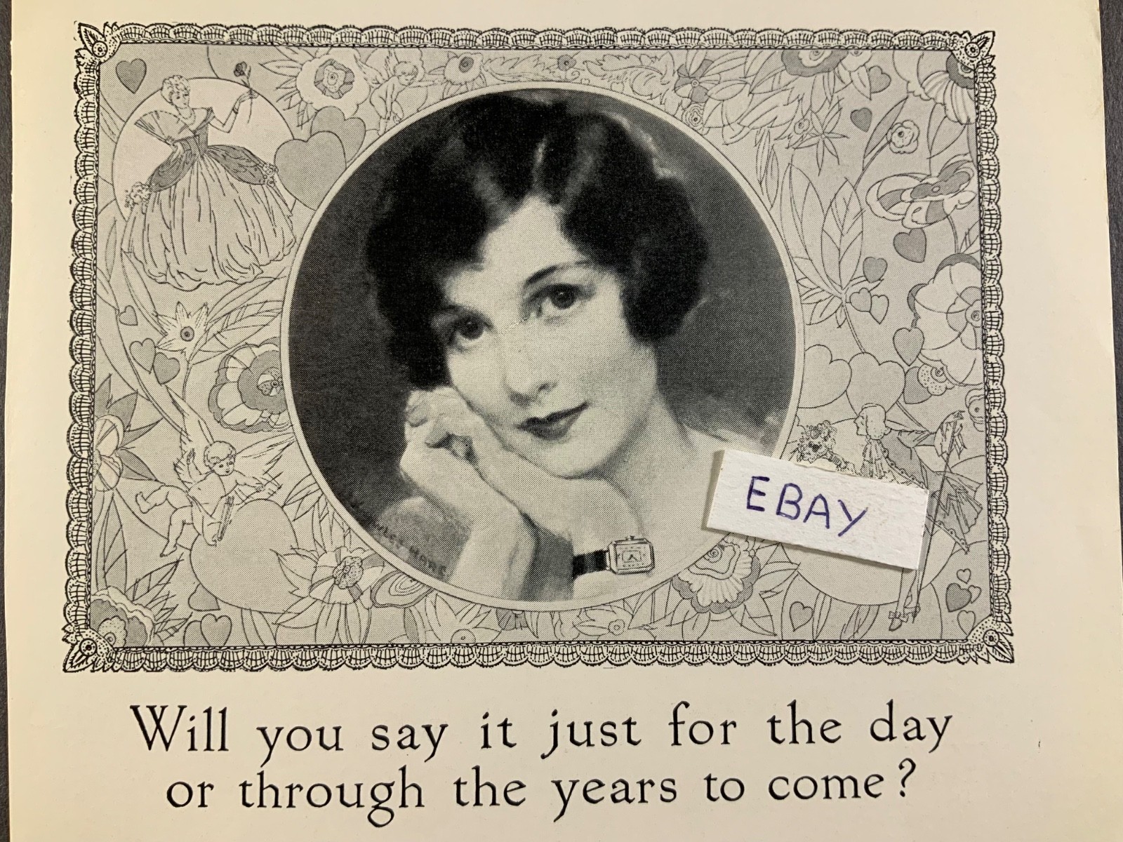 1927 Elgin Watch: Just For the Day or Through the Years Vintage Print Ad