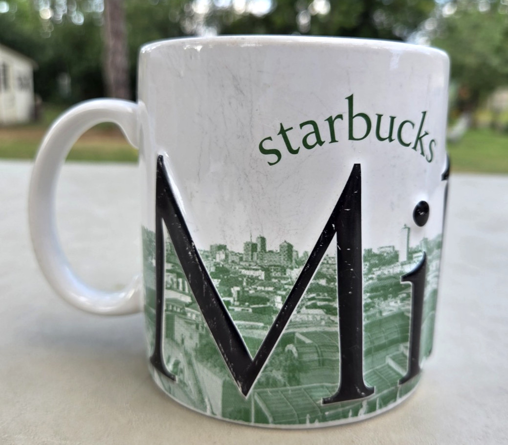 Vintage Starbucks City Life Milano Italy 20oz Coffee Mug 2002 La Dolce Vita