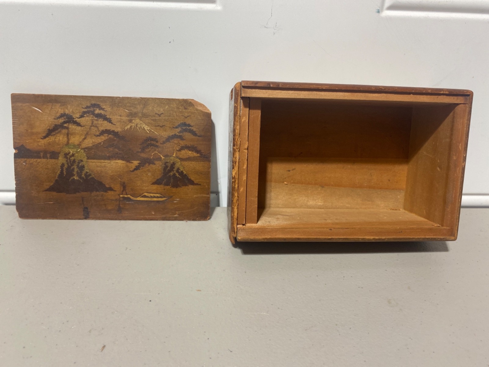 Handmade Secret Lock Box Wooden Jewelry Storage