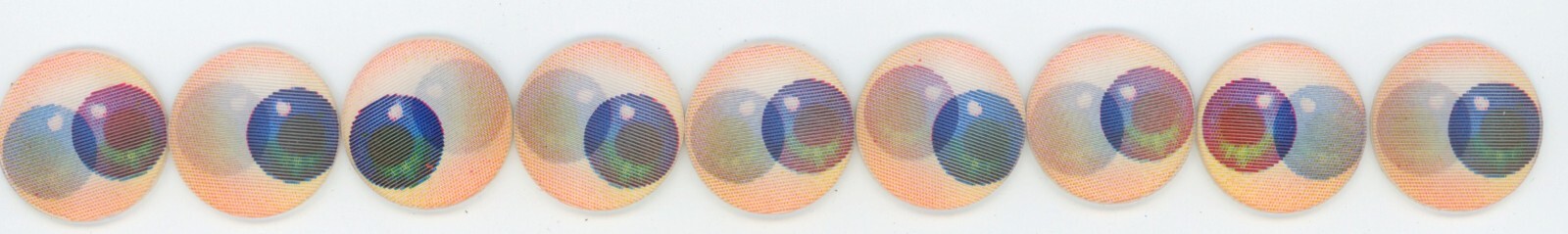 10 Moving Eyes / Eyeballs 1960\'s VARI-VUE 7/8\