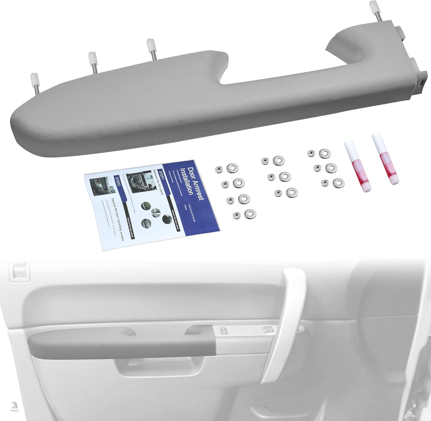 22818465 Front Left Driver Side Armrest Repair Kit Fit for Chevy Silverado/Gmc S 22818465 Front Left Driver Side Armrest Repair Kit Fit for Chevy Silverado/Gmc S