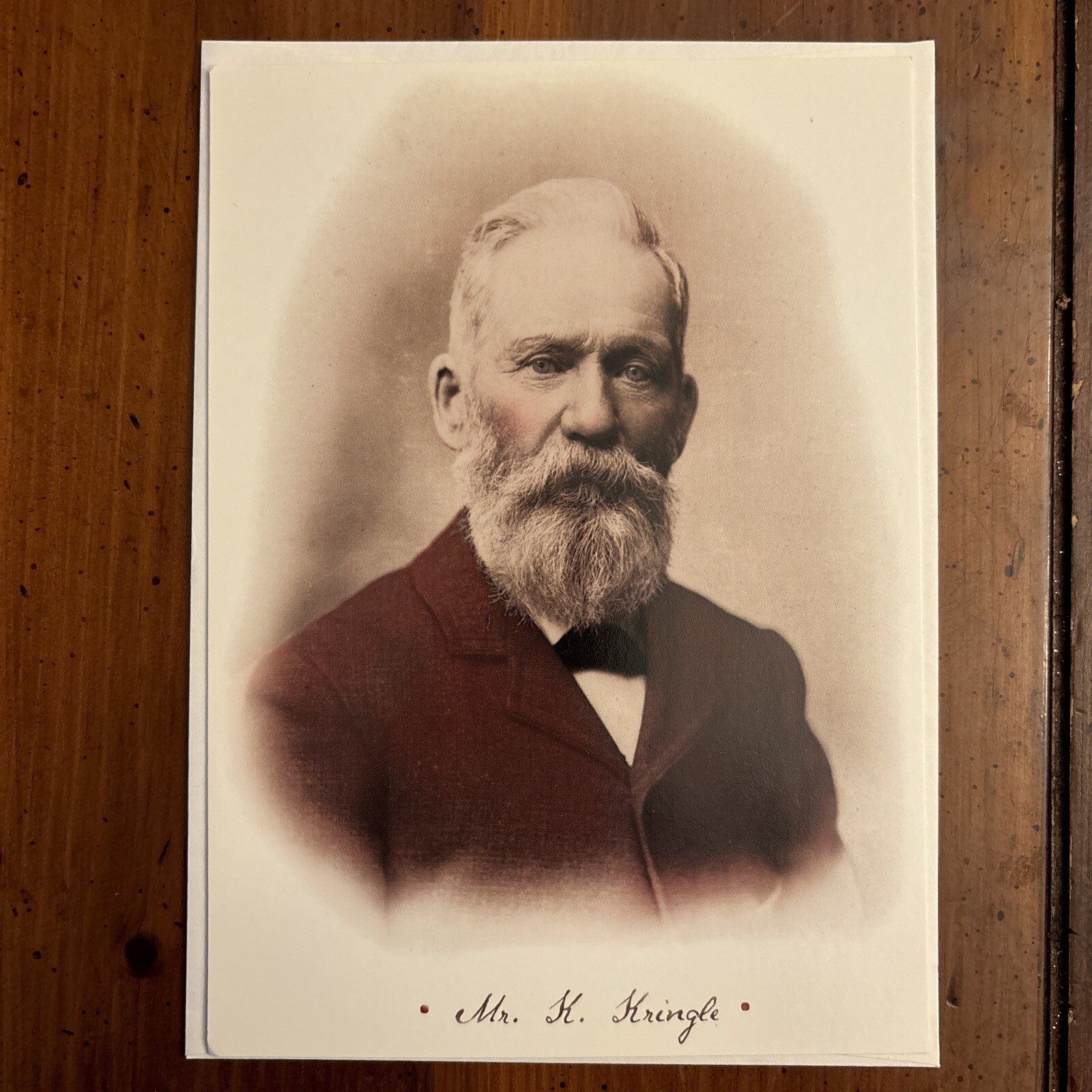 Victorian Greetings Christmas Card  Mr. Kris Kringle