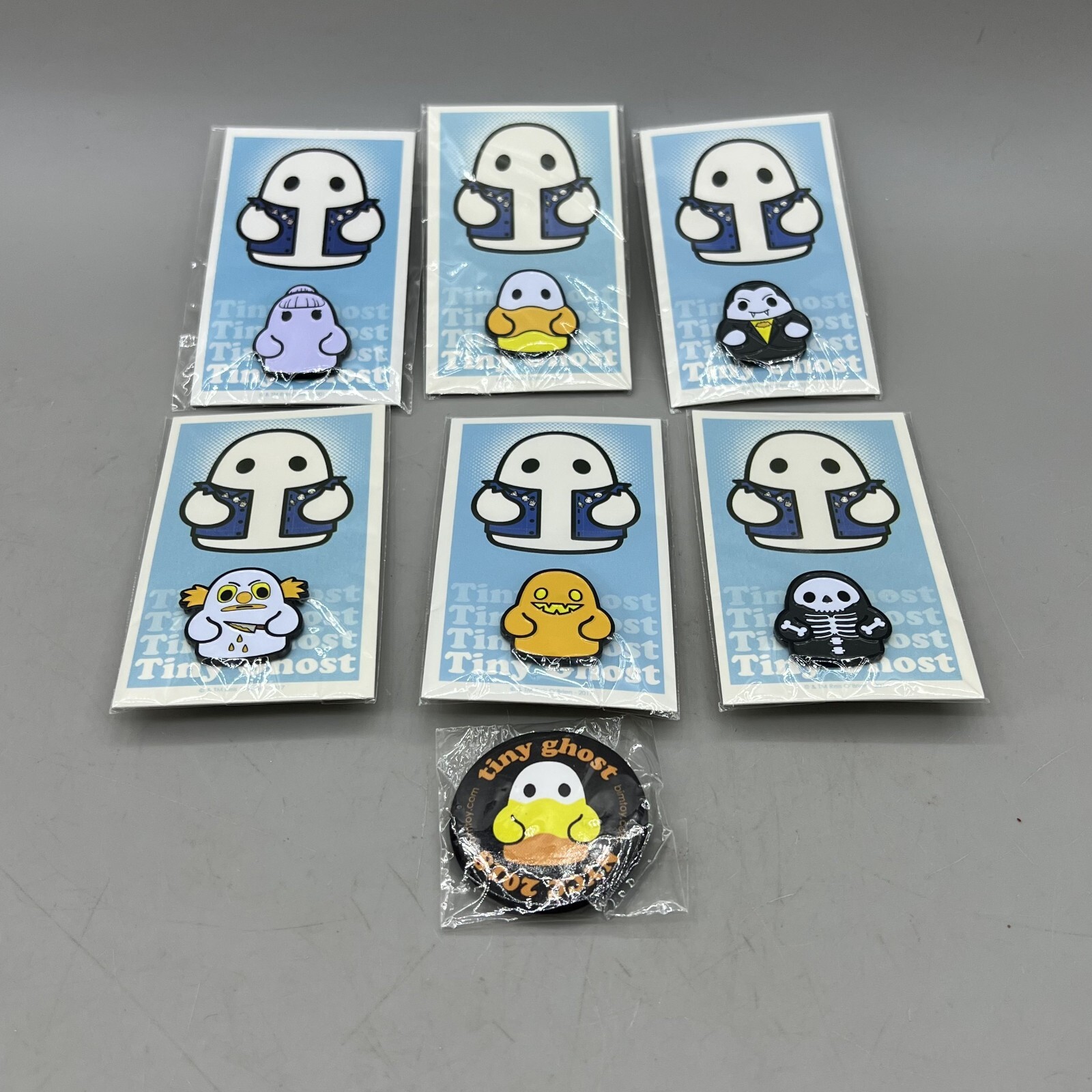Bimtoy Tiny Ghost Pin Lot of 6 2017 Reis O\'Brien Comic Con Rare Collectable NEW Bimtoy Tiny Ghost Pin Lot of 6 2017 Reis O\'Brien Comic Con Rare Collectable NEW