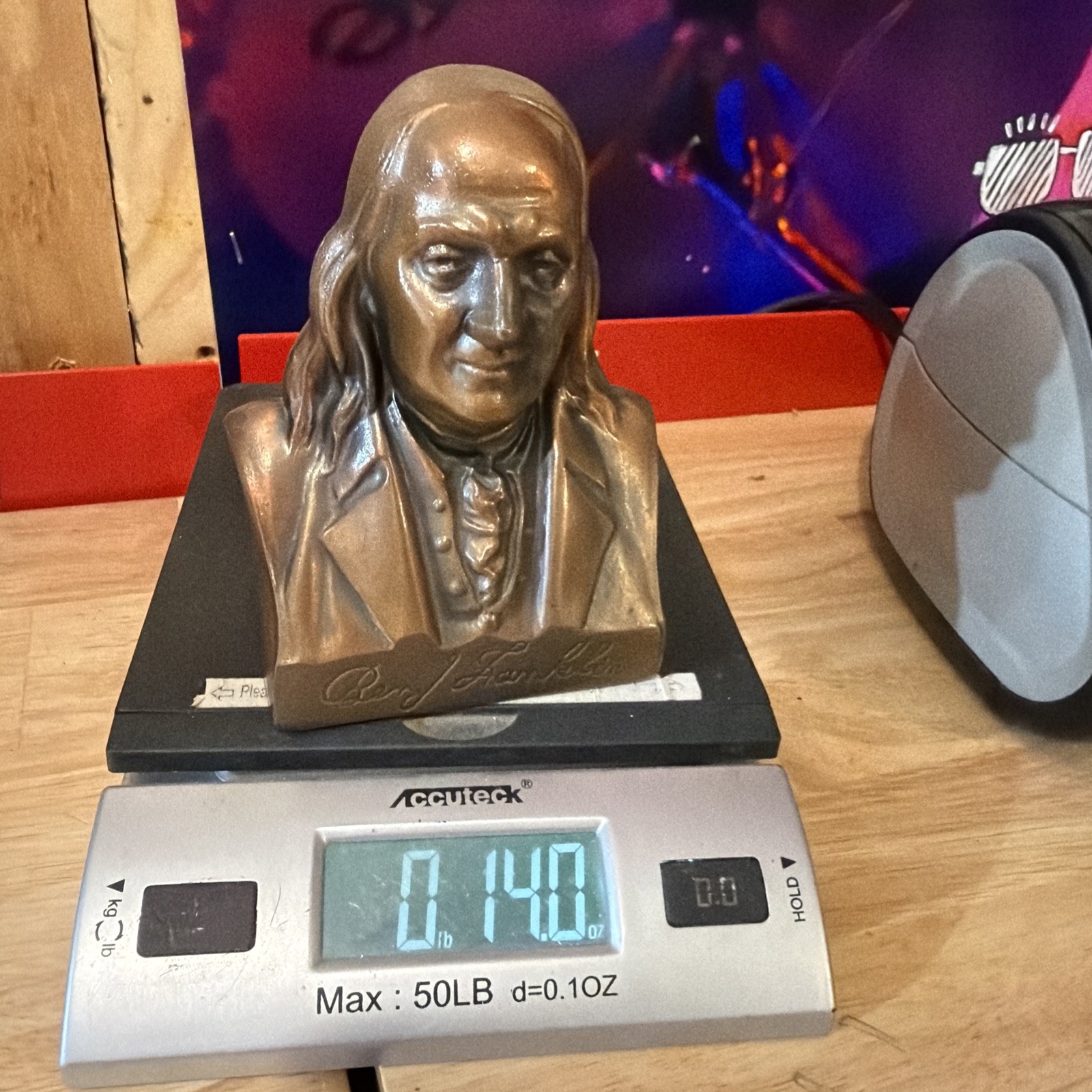 Benjamin Franklin Vintage Bust Piggy Bank Philadelphia Congress 1974 Banthrico
