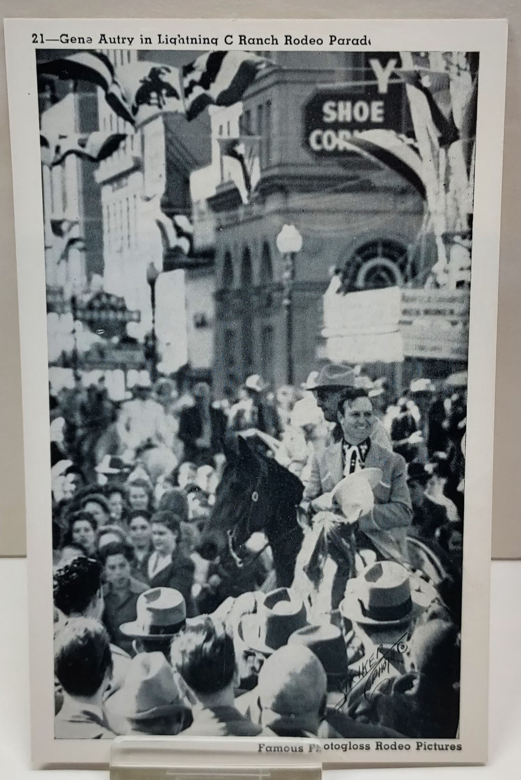 Gene Autry in Lighting C Ranch Rodeo Parade - Stryker POST CARD - listing #8409