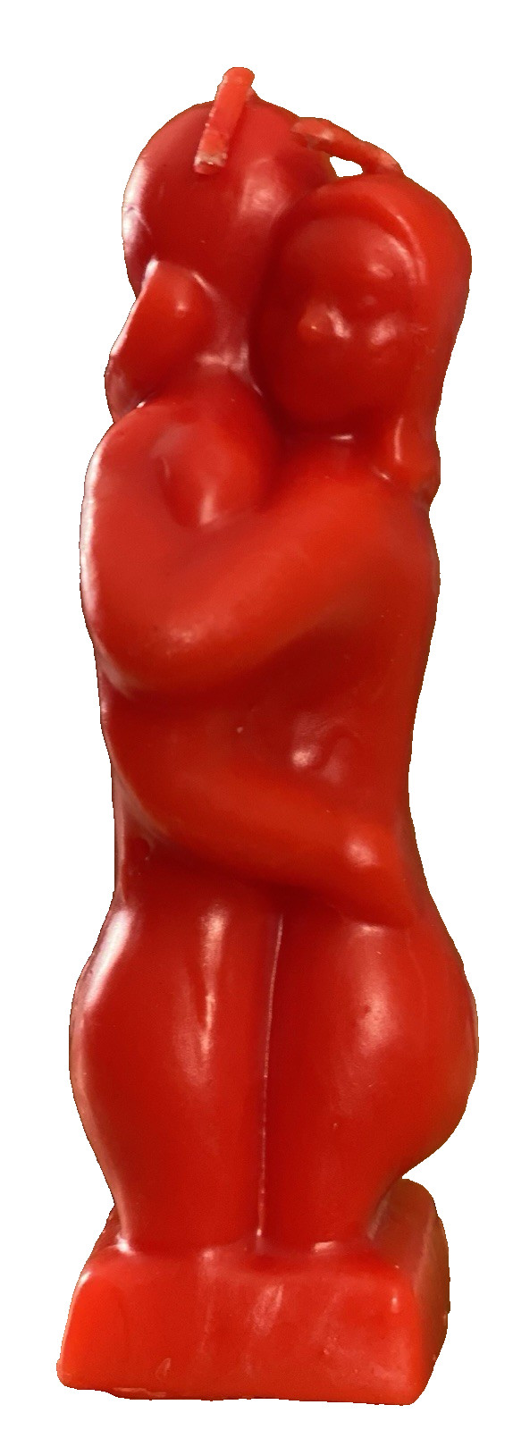 5 Inch Red Hugging Lovers Figure Candle