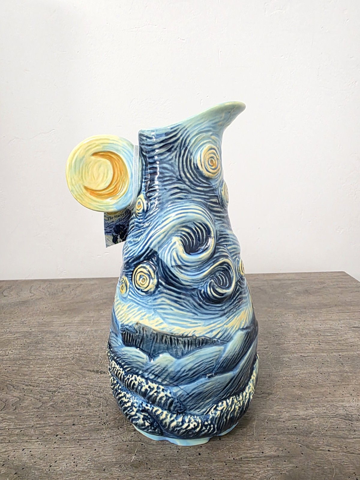 Corner Ruby Van Gogh Starry Night Pitcher Vase