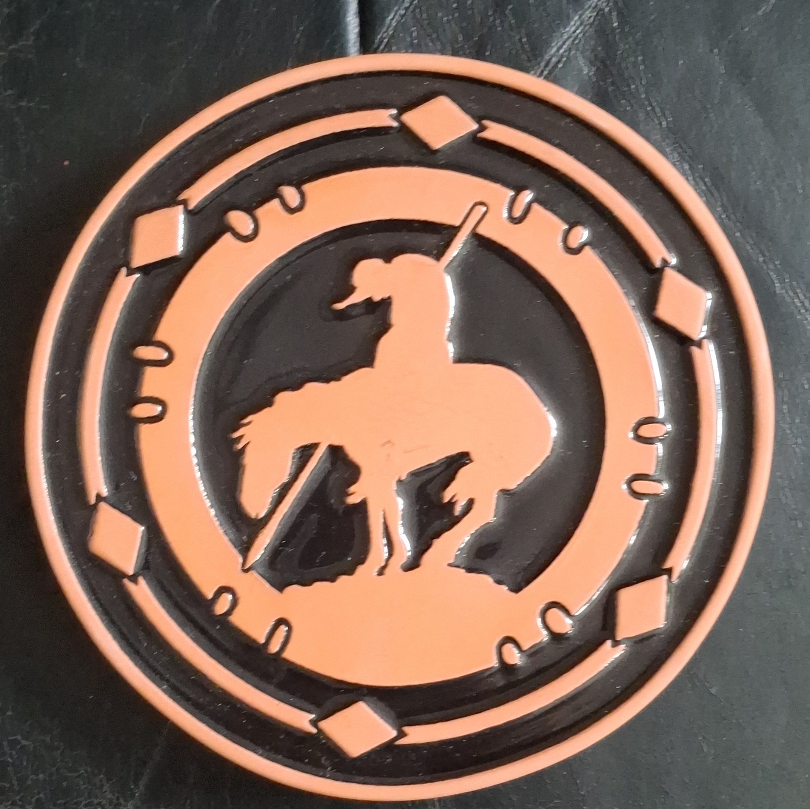 Frankoma Trivets Round Sculptured Terra Cotta Horse Native American Design