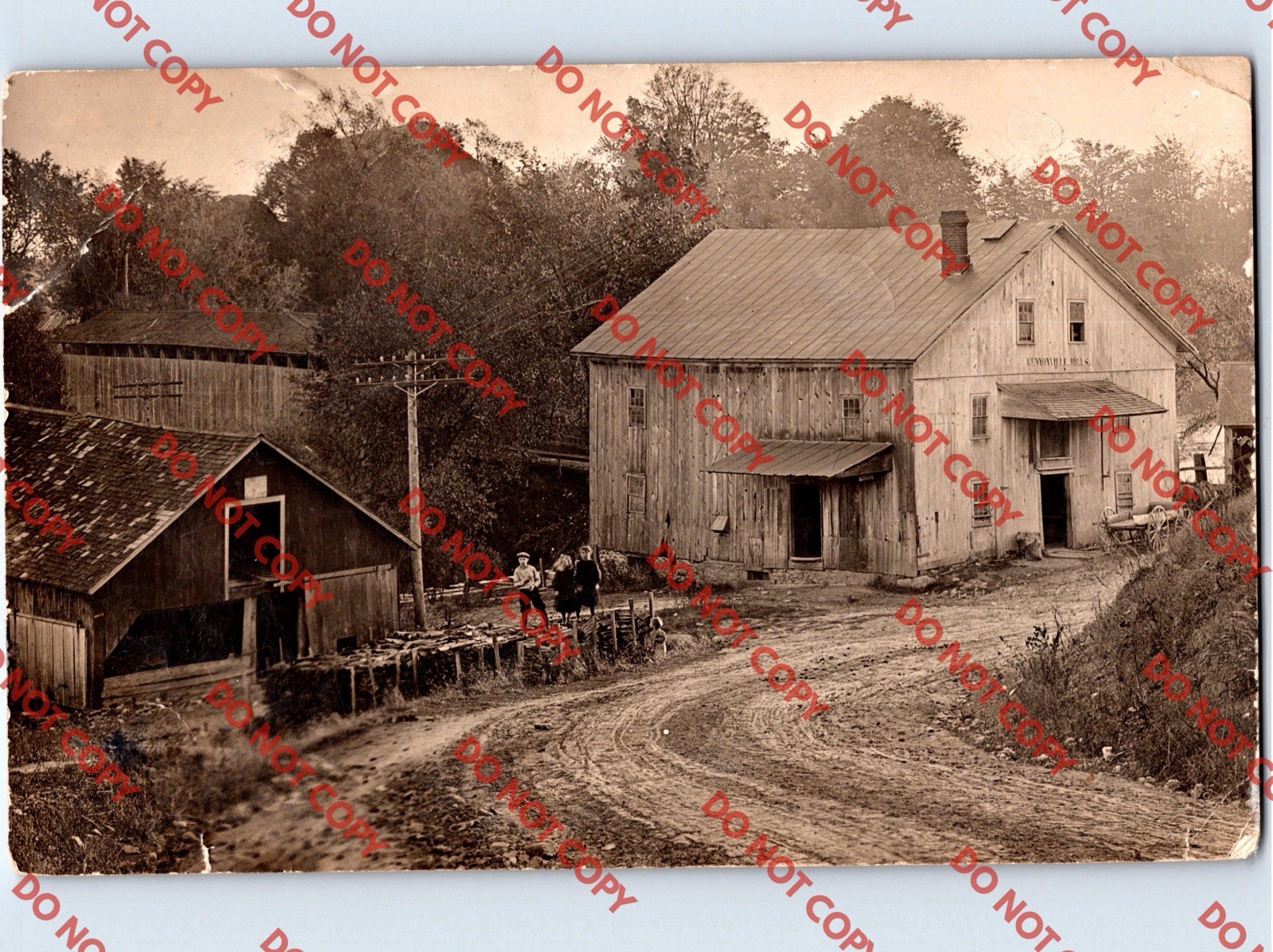 c1912 Kenyonville Mills ORLEANS COUNTY New York NY RPPC Real Photo